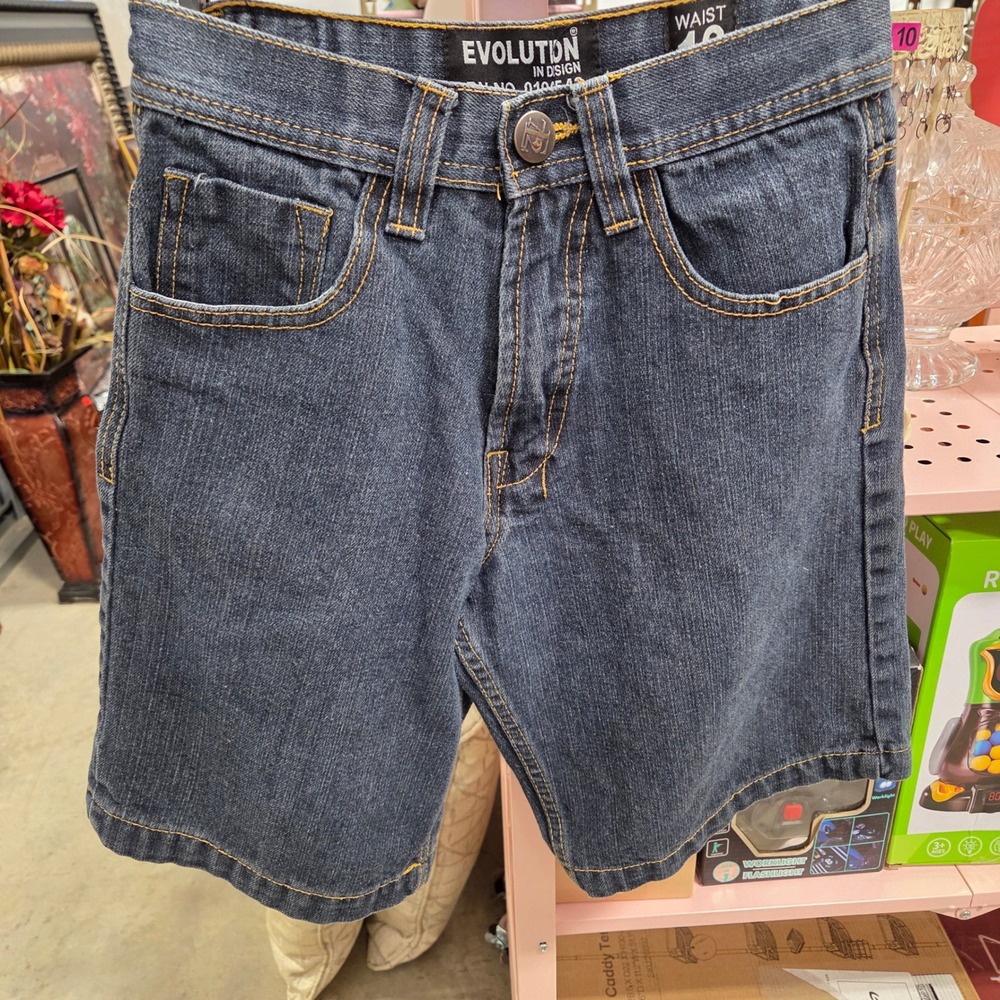 Evolution In Design Kids Denim Shorts Waist 12 Blue Premium Cotton